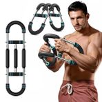 2X Power (25-50Kg) Ayarlanabilir Çift Metal Yaylı Göğüs & Kol Full Body Egzersiz Aleti Fitness Bar