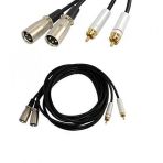 2x Rca Erkek - 2x Xlr Erkek Kaliteli Kablo 3 Metre
