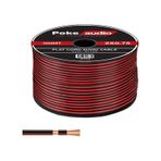2x0.75 Hoparlör Kablosu Kordon Siyah 100MT Poke PK-1416