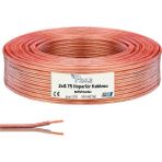 2x0.75 Hoparlör Kablosu Şeffaf Kordon 100mt Poke Pk-1170