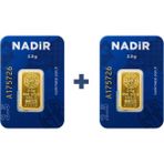 2X2.5 gr 24 Ayar Külçe Altın