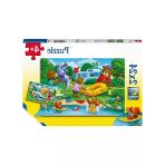 2X24 Parçalı Ayı Ailesi Kampta Puzzle - Eğlenceli Zeka Oyunu