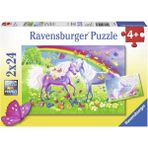 2X24 Parçalı Puzzle Gökkuşağı Atları