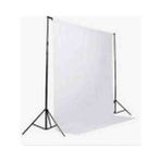 2x3 Beyaz Fon Standı+4 mandal+2x3metre beyaz kumaş fon perde+taşıma çantası