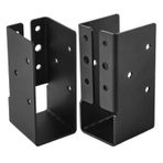 2x4 braket, 2x4 kiriş askısı | Ahşap İşi Gizli Flange Askı,Işın Merdiveni İçin 2 kişilik ağır hizmet kiriş stabilizatör seti küpeşte çit salıncak oyun alanı pergola projeleri