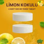 2X500 Gram - Limon Kokulu, Nem Alıcı Rutubet Ve Küf Önleyici Yedek Tablet