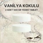 2x500 Gram - Vanilya Kokulu, Nem Alıcı Rutubet Ve Küf Önleyici Yedek Tablet