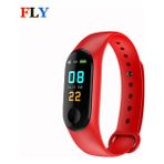 2xudc Red Smart 2023 Bileklik Nabız Monitörü, 3D Pedometre Akıllı Bileklik Saatler (Yurt Dışından) - 36 mm - Renkli