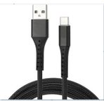 3.0 A Reeder P12 Uyumlu Kopmaz Halat USB To Type C Kablo 1M-AP210T - Mat Siyah