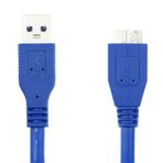 3.0 USB KABLO-MAVİ RENK-1 METRE-ERKEK USB to 3.0