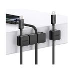 3 +1 Kanallı Silikon Kablo Düzenleyici Organizer - Option-1 - 0 - Siyah