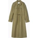 3.1 Phillip Lim Bicolor Blouson Çift Renk Modern Kadın Trençkot - Yağ Yeşili - XS
