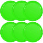 3 1/4 inç Air Hockey Pucks 6'lı Paket Oyun Masaları için Ağır Yedek Diskler Ekipman Aksesuarları (Yeşil)