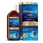 3 150 ml – Çocuklar İçin Balık Yağı Şurubu, DHA EPA, Portakal Aromalı