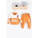 3-18 Ay Erkek Bebek Alt&Üst Takımı Baby 2'li Hardal