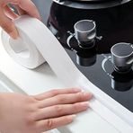 3.2 Mt Banyo Küvet Mutfak Lavabo Beyaz Su Sızdırmaz Bant Su Geçirmez Kenar Tamir Bandı Sızdırmazlık