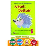 3-4-5 Yaş Etkinlik Kitabı Neşeli Dostlar Fıstık Yeşili Kitap 8