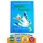 3 4 5 Yaş Etkinlik Kitabı Neşeli Dostlar Mavi Kitap 3