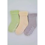 3-4 YAŞ 3 ÇİFT HAVLU PAMUKLU KAYDIRMAZ TABAN KIŞLIK UNISEX ÇOCUK VE BEBEK SOKET ÇORAP