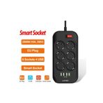 3.4a Auto 4 Port Usb Girişli 6'lı Akım Korumalı Priz
