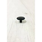 3.5 cm Çapında Siyah Renkli Tek Delikli Düğme Kulp - Dolap/kapak/çekmece/mobilya Kulp