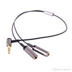 3.5 Mm Stereo Kaliteli Kulaklık Mavi Kablo 90 Derece Uçlu
