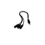 3.5 Mm Stereo Kulaklık + Hoparlör Çoklayıcı Kablo 1 Erkek 3 Dişi