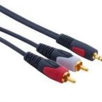 3.5 Mm Stereo To 2x Rca Aux Ses Kablosu 3 Metre