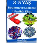 3-5 Yaş Boyama ve Labirent Kitap Seti - Murat Kuzu