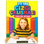 3-5 Yaş Çizgi Çalışması Yaz-Sil Kitabı