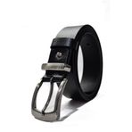 3.5cm Hakiki Deri Erkek Kumaş Pantolon Kemeri Siyah Tek Parça Metal Köprülü Klasik Kemer
