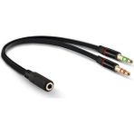 3.5mm Kulaklık Çevirici Tek Girişli Kulaklığı Çift Girişli Yapar Pc Laptop Uyumlu Kablo
