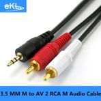 3.5Mm Stereo To 2Rca Kablosu Aux Tos Ses 1.5 Metre Sound Audio