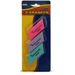 3-6 Paket Orta Silgiler çeşitli Neon Renkler - Artık sıfırdan başlamaya gerek yok. Kalem hatalarını giderir. Evde, ofiste, işte veya sınıfta kullanın. (3 Paket)