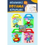 3-6 Yaş Çantalı Renkli Kolay Boyama Seti (4 Kitap)