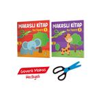 3-6 Yaş Kes Yapıştır Makaslı Kitap Seti Yükselen Zeka Yayınları