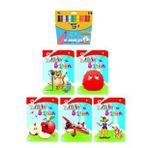 3-6 Yaş Şirin Boyama Kitapları 5 Li +bic Kids Xl12 Li Keçeli Boya (jumbo))