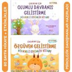3-7 Yaş Arası Çocuklar Için Özgüven ve Olumlu Davranış Geliştirme Etkinlikli Hikayeler Seti(2 Kitap) - 1