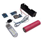 3.7V 18650 Li-İon Pili Şarj Modülü İle 5V Usb Çıkışlı Mini Powerbank Devresi Öğrenci Hobi Deney Seti (4 Devre)