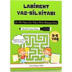 3-8 Yas Cocuklar Icin Labirent Yaz-Sıl Kitabi (Kalem Hediyeli)