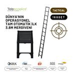 3.8m Taktik Amaçlı Tam Otomatik Teleskopik Merdiven - Telescopics 1600et Siyah