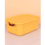 3 Adet 10 Litre Saklama Kabi, Cok Amacli Duzenleyici Kapakli Kutu, Dekoratif Saklama Kutusu, 35X25x15cm