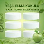 3 Adet 2X500 Gr Nem Alıcı Rutubet Ve Küf Önleyici Yedek Tablet Yeşil Elma