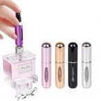 3 adet 5 ml Taşınabilir Mini Doldurulabilir Parfüm Şişesi Sprey Kokulu Pompalı Boş Kozmetik Kapları Püskürtme Şişesi Seyahat Aracı için
