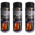 3 Adet 690 C Isıya Dayanıklı Siyah Boya 400 Ml. Made In Germany