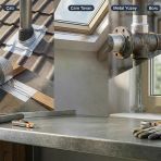3 Adet 96Mmx2mt Su Sizdirmaz Folyo Bant Çati-Cam Tavan-Metal Yüzey-Pencere - Boru Vb. (5528)