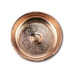 3 Adet Bakır İşlemeli Türk Hamam Tası 20 CM Bakır