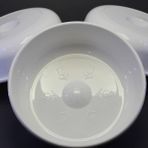 3 Adet Beyaz Renk Plastik Hamam Banyo Curun Sauna Termal Kaplıca Tası Maşrapa 20 Cm Çap 5 Cm Yükseklik