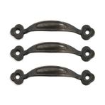 3 adet çekmece kulpu vintage mobilya kulpları çinko alaşım kulp kapı tokmağı gardırop dolap kapıları için çekmeli düğmeler, komodin, dolap için dekorasyon, delik mesafesi 66 mm (yeşil bronz)