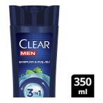 3 Adet Clear Men Cool Sport 3İn1 Şampuan 350 Ml